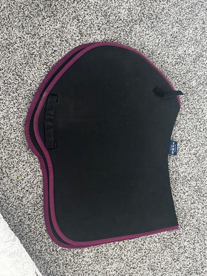 Black & Purple Shires Breathable Jump Pad