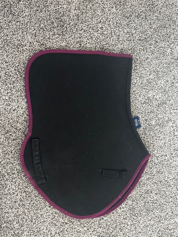 Black & Purple Shires Breathable Jump Pad