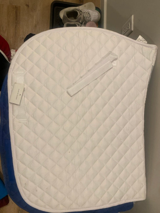 White smartpak saddle pad
