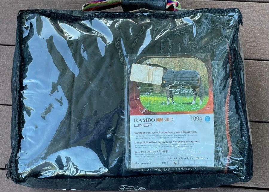 Horseware Rambo Ionic Turnout or Stable Blanket Liner 100g 69” Therapeutic