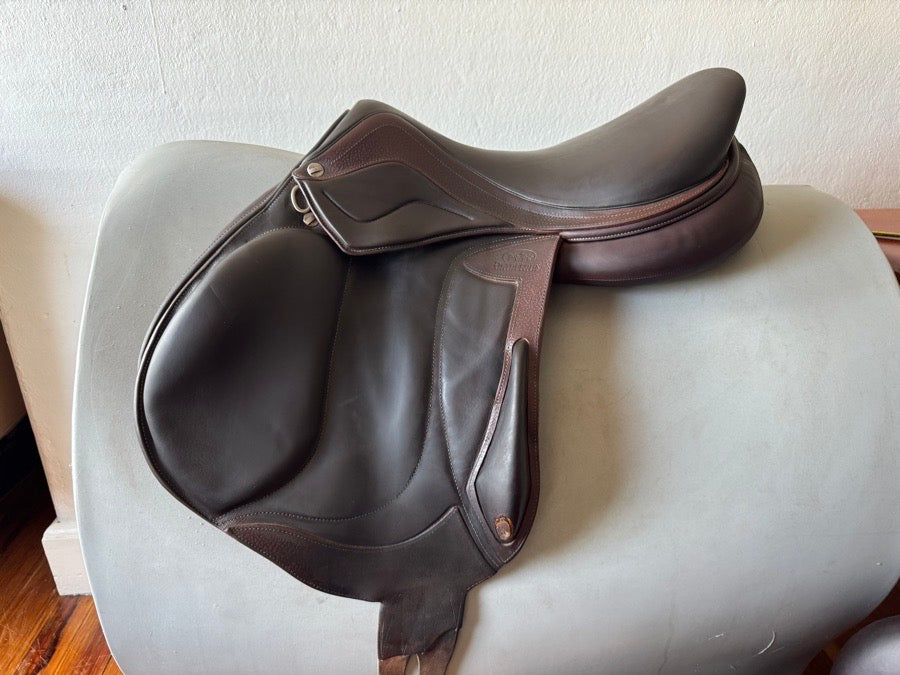 DEVOUCOUX 17.5” 2016 Devoucoux Chiberta Lab Monoflap Saddle - 2AA - Full Buffalo (2)