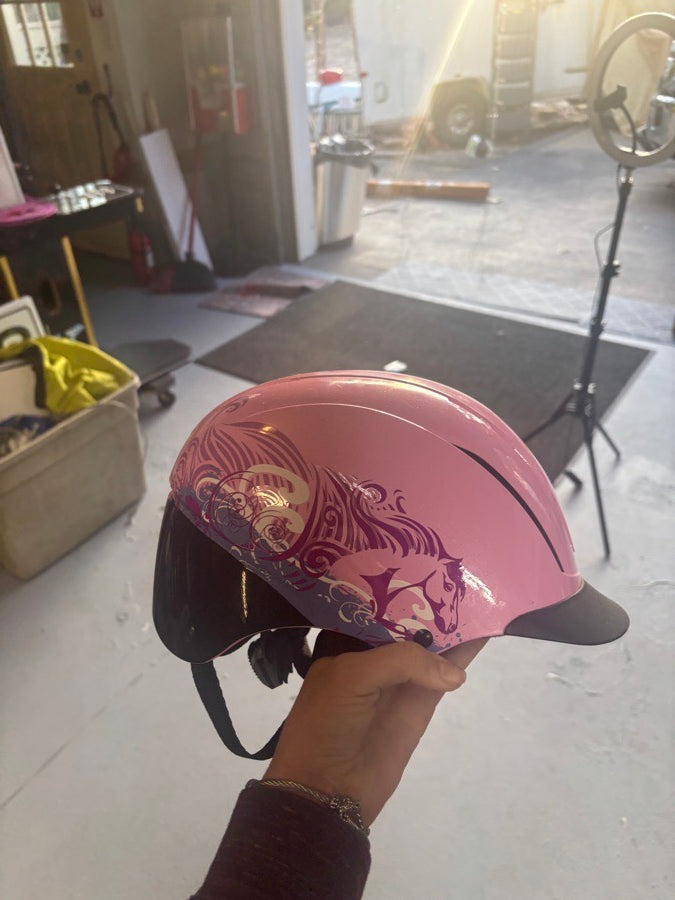 Pink troxel helmet