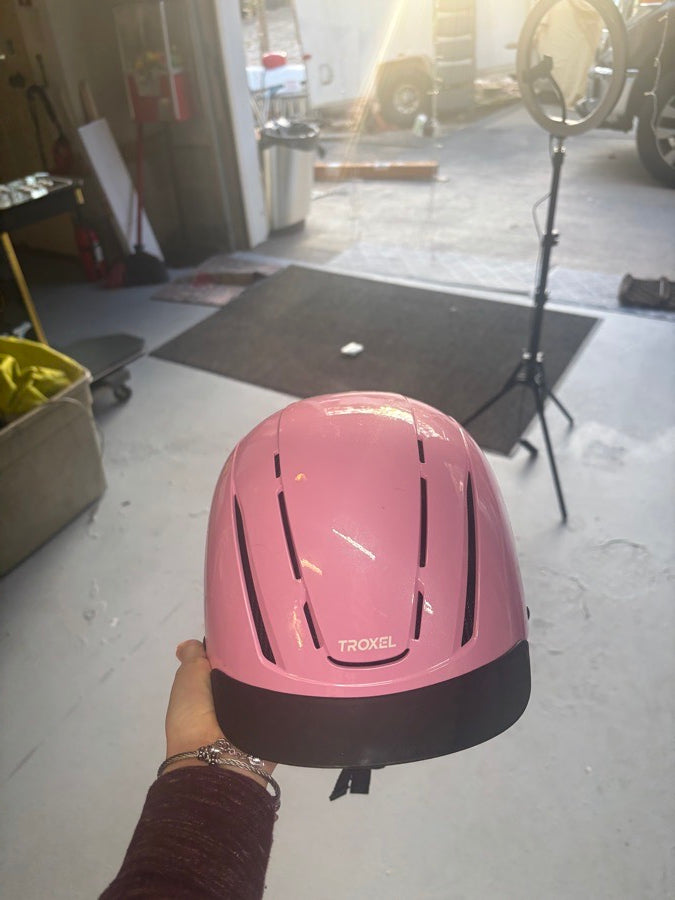 Pink troxel helmet