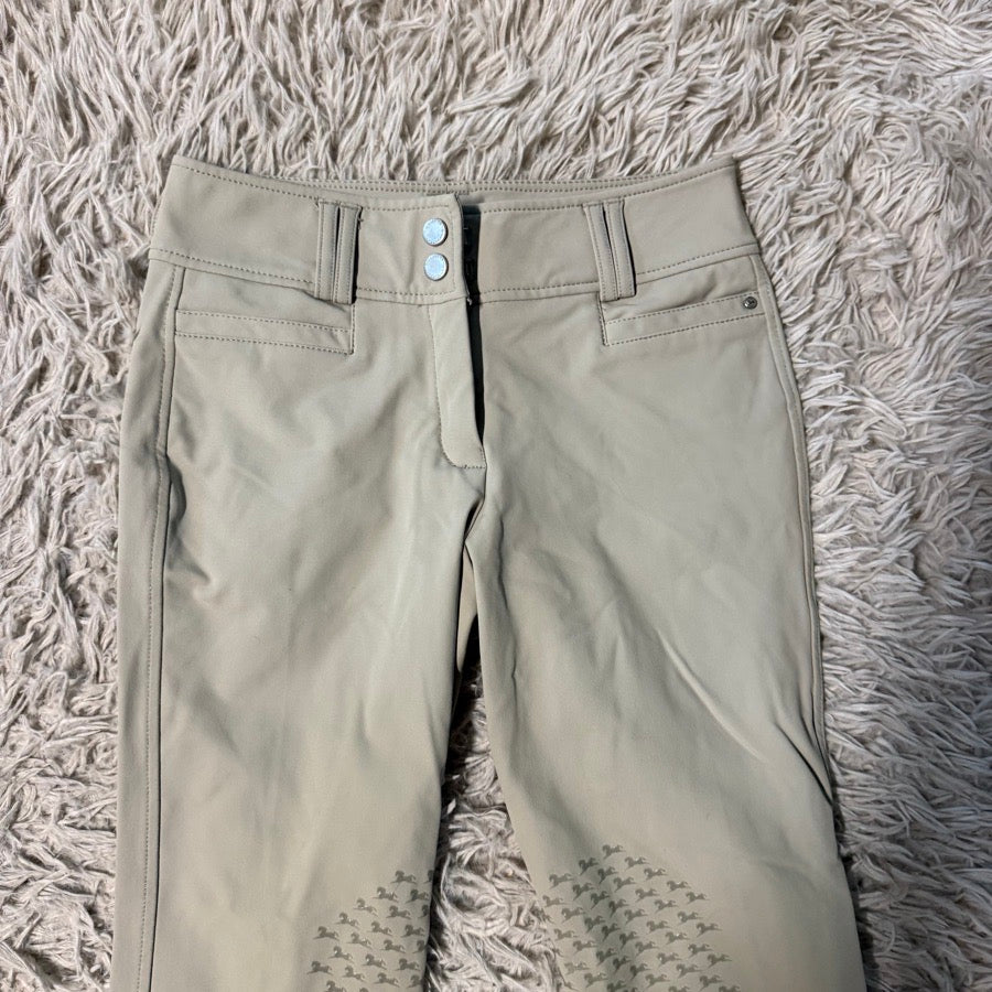 Women’s Size 24 Tan RJ Classics Knee Patch Horseback Riding Breeches