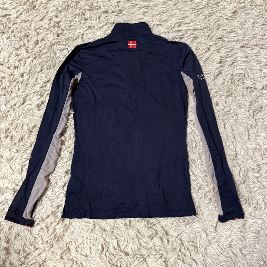 KASTEL DENMARK Women’s XS Navy Kastel Long Sleeve Horseback Riding Sunshirt. Good Condition. (4)