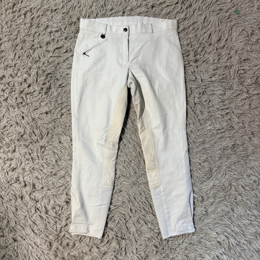 Women’s Size 30 White Ovation Full Seat Horseback Riding Breeches