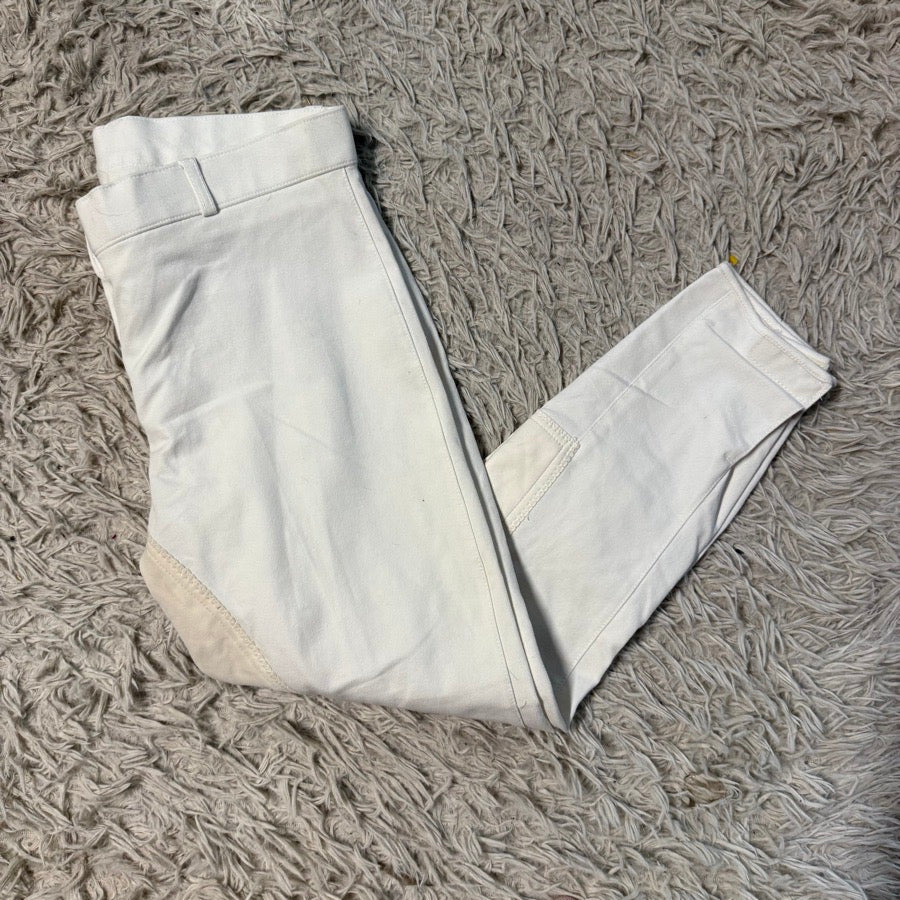 Women’s Size 30 White Ovation Full Seat Horseback Riding Breeches