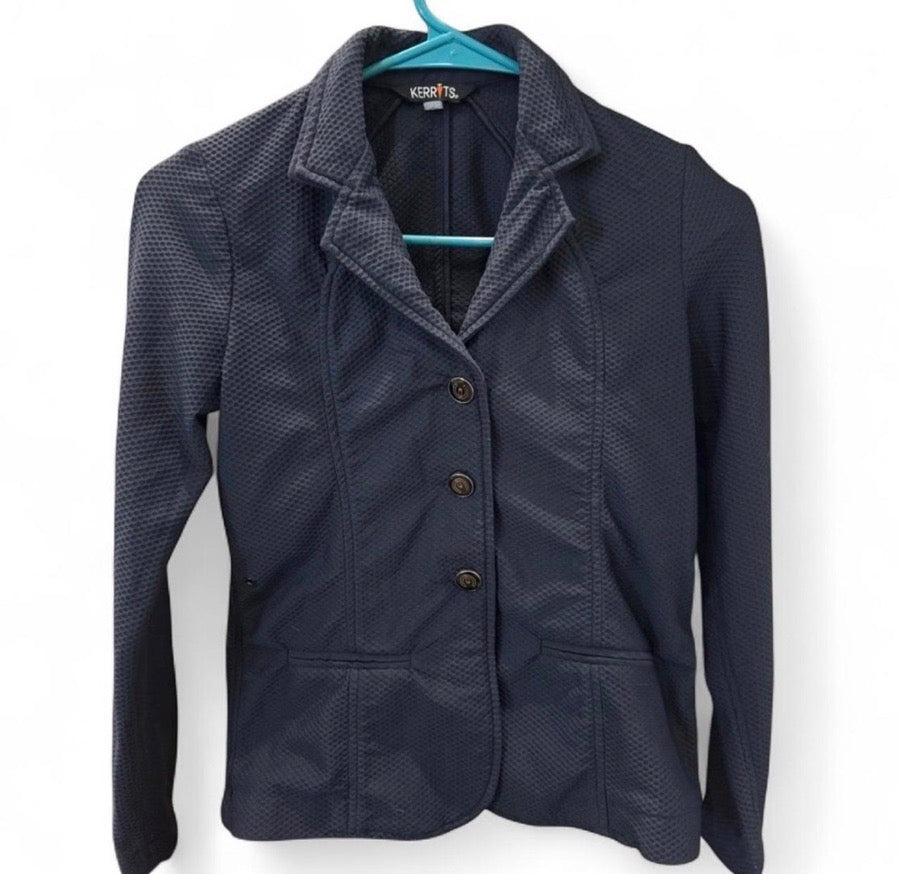 KERRITS Kerrits Affinity Aero Show Children Navy Show Coat L