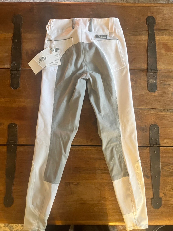 Piper Full Seat White Breeches