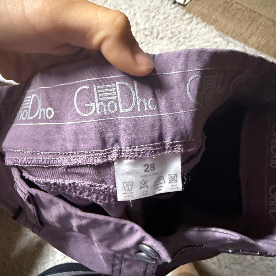 Women’s Size 28 Purple Ghodho Knee Patch Horseback Riding Breeches