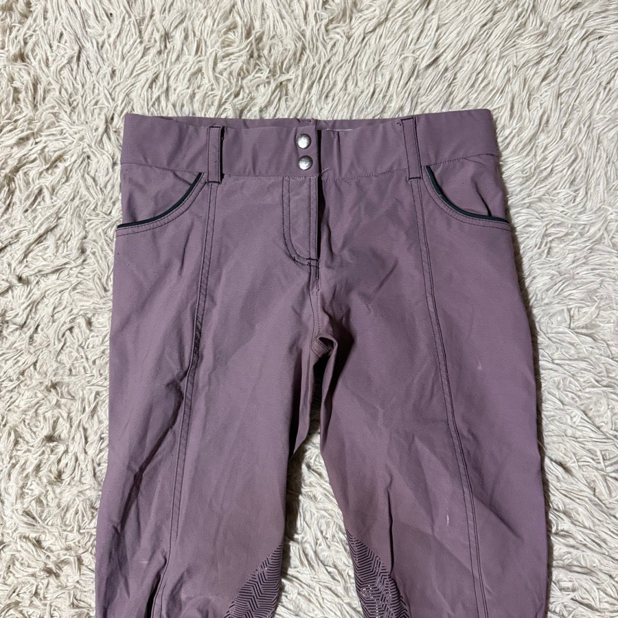 Women’s Size 28 Purple Ghodho Knee Patch Horseback Riding Breeches