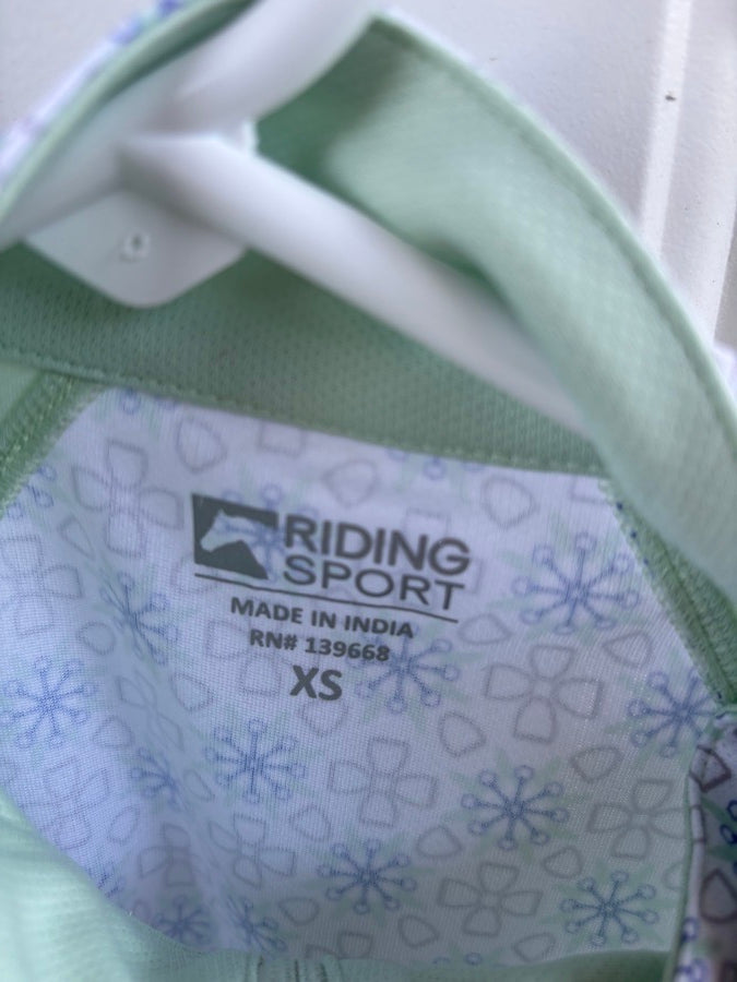 RIDING SPORT riding sport ladies airflow quarter-zip print sleeveless shirt