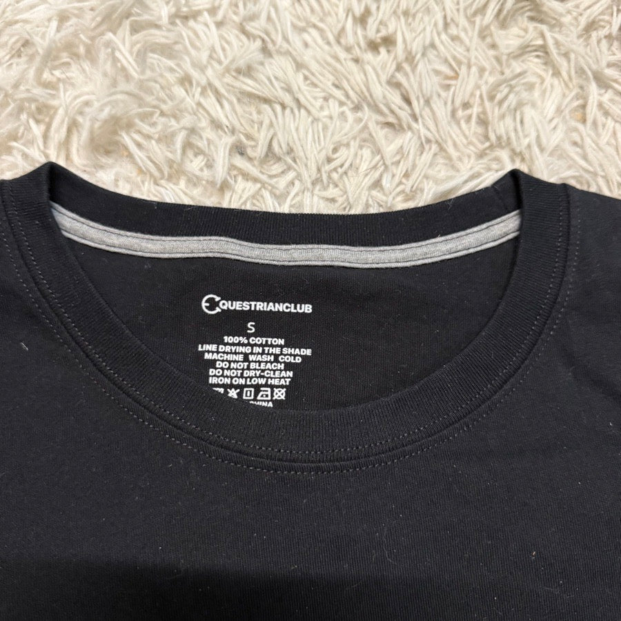 Other Women’s Small Black Equestrian Club “Right Lead” Horseback Riding T-Shirt (2)