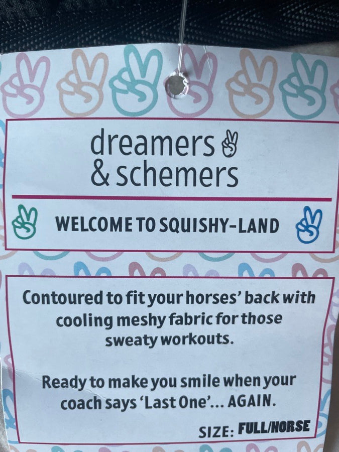 DOVER SADDLERY DREAMERS AND SCHEMERS F-BOMB SADDLE PAD BRAND NEW (4)
