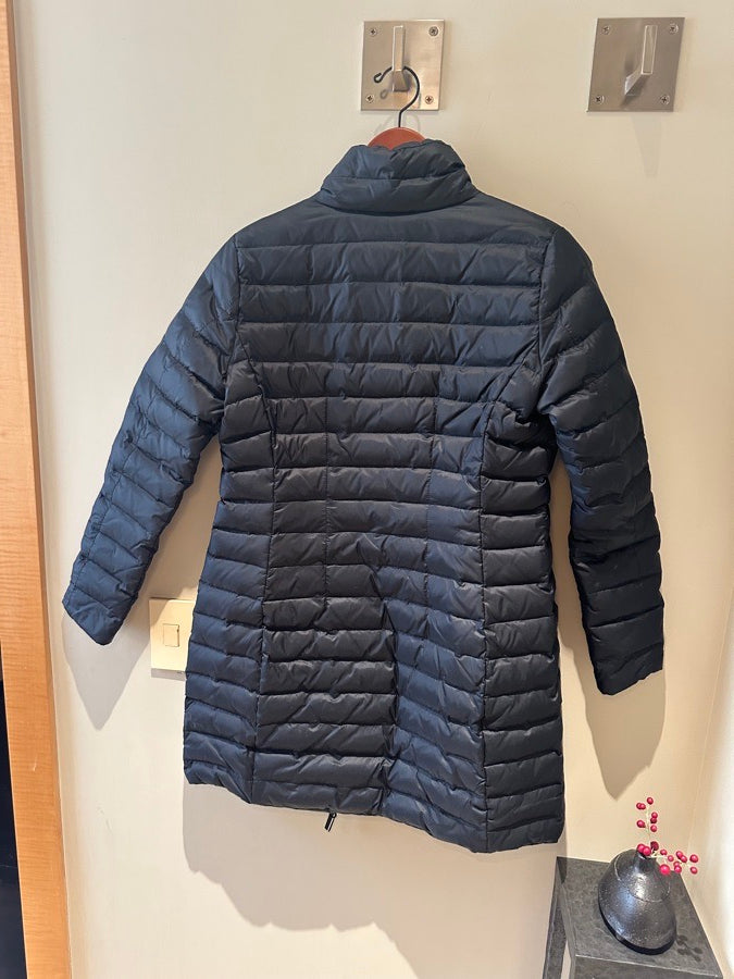 Konia Equestrian Long Black Down Jacket / Puffer Coat