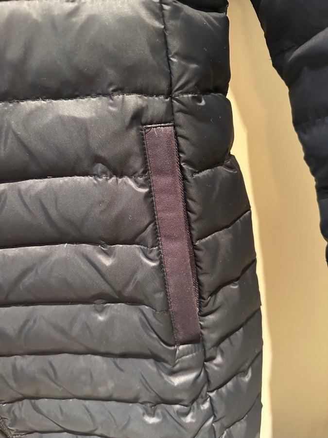 Konia Equestrian Long Black Down Jacket / Puffer Coat