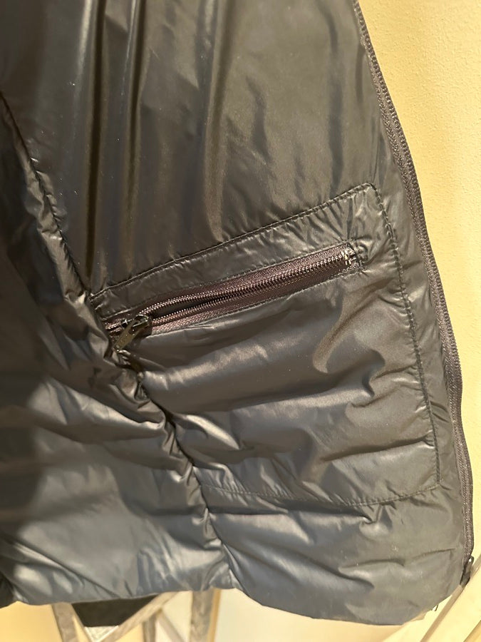 Konia Equestrian Long Black Down Jacket / Puffer Coat