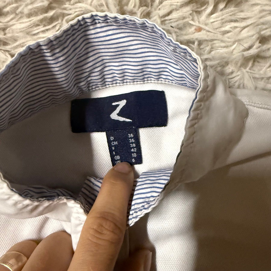 HORZE Women’s Size 6 White Horze Long Sleeve Horseback Riding Show Shirt (3)