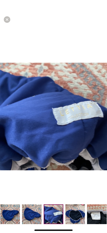 Lettia Fleece Lined English All Purpose Saddle Cover Navy Blue