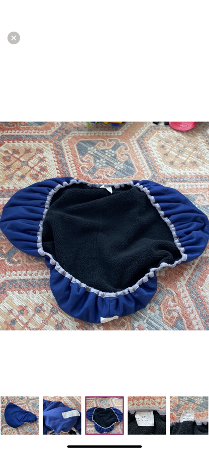 Lettia Fleece Lined English All Purpose Saddle Cover Navy Blue