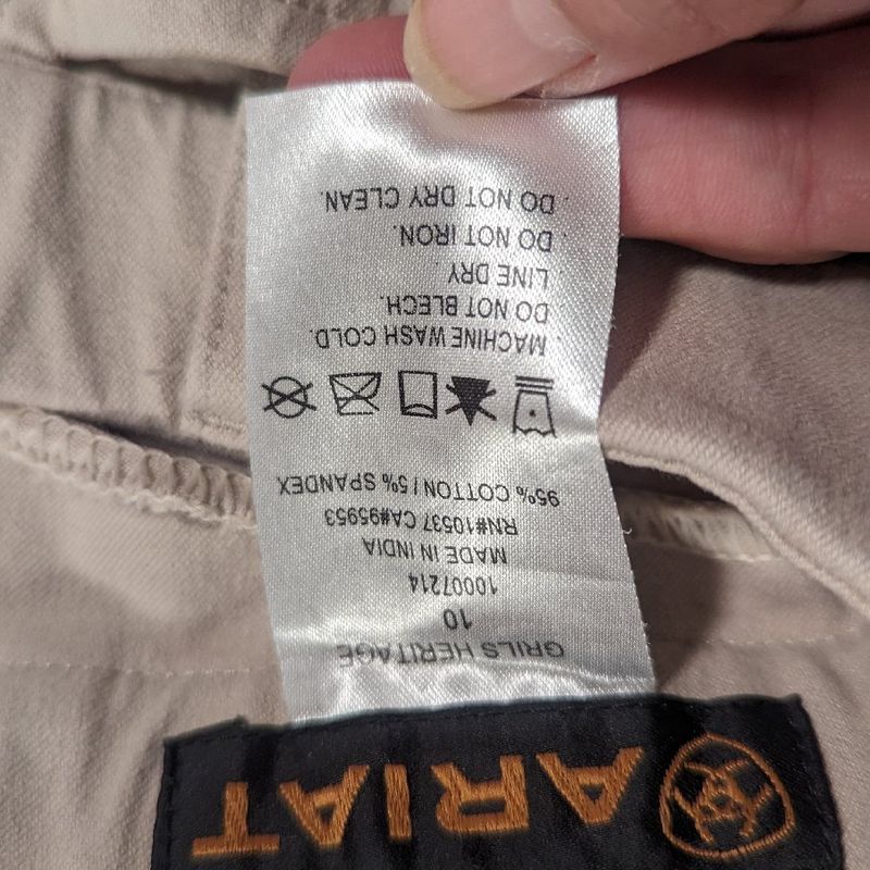 Ariat Heritage Girls Breeches Size 10