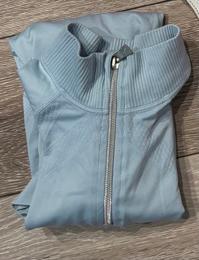 ANIQUE Antique Light Blue Long Sleeve