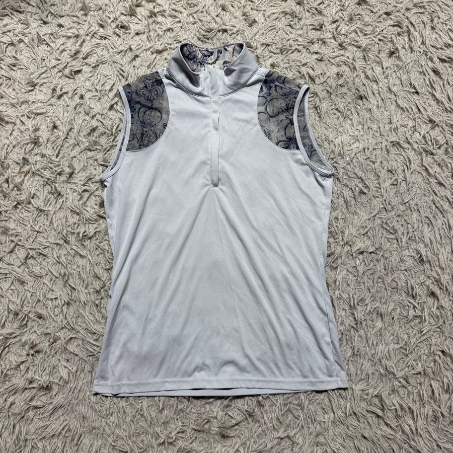 Other Women’s Medium White Arista Equestrian Sleeveless Horseback Riding Sunshirt