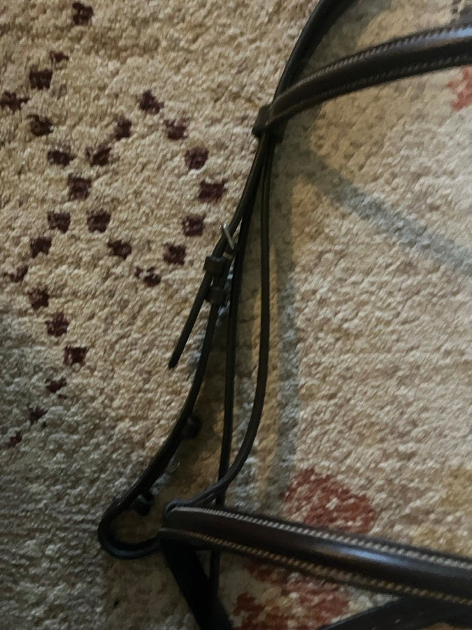 Other Plymouth bridle plus reins and bit,bridle size cob bit size 5 bridle+reins brown (8)