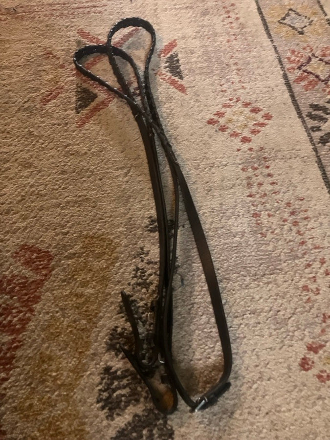 Other Plymouth bridle plus reins and bit,bridle size cob bit size 5 bridle+reins brown (4)