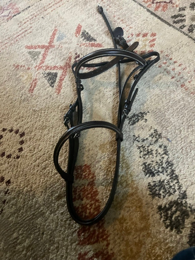 Other Plymouth bridle plus reins and bit,bridle size cob bit size 5 bridle+reins brown (5)