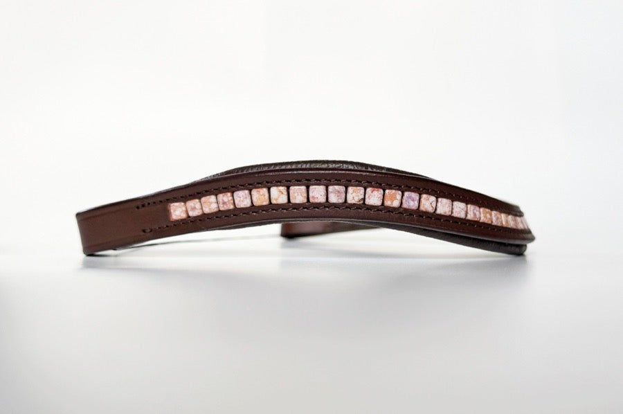 Rose Gold Beaded Browband