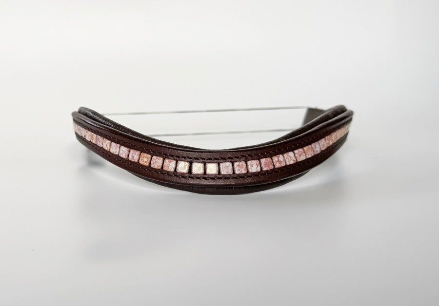 Rose Gold Beaded Browband
