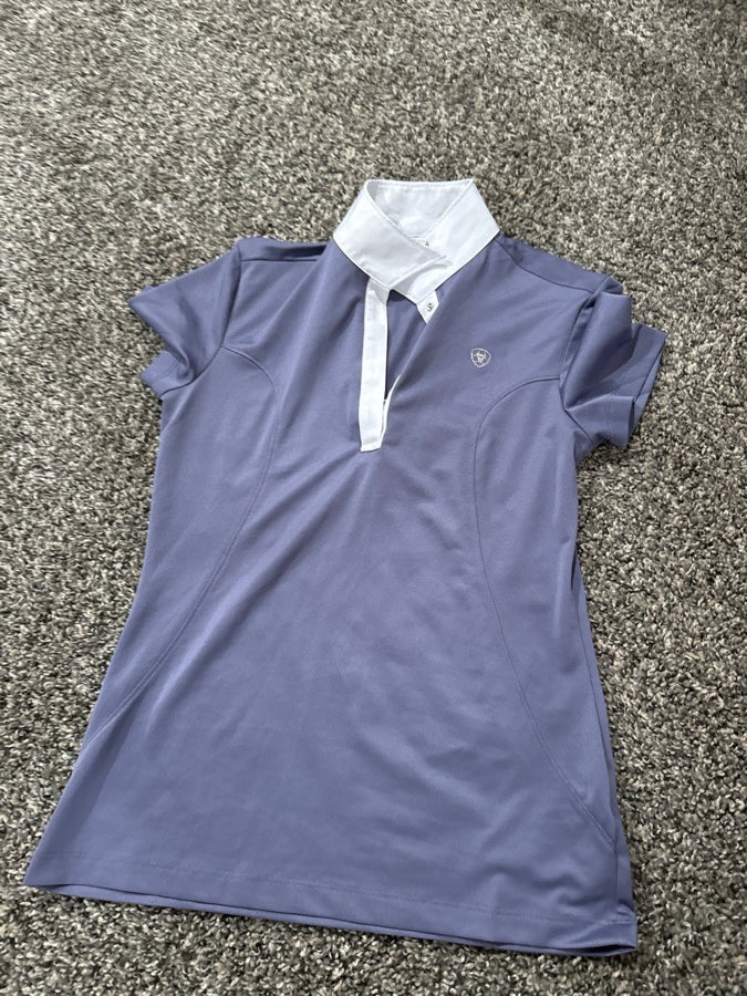 Ariat purple show shirt