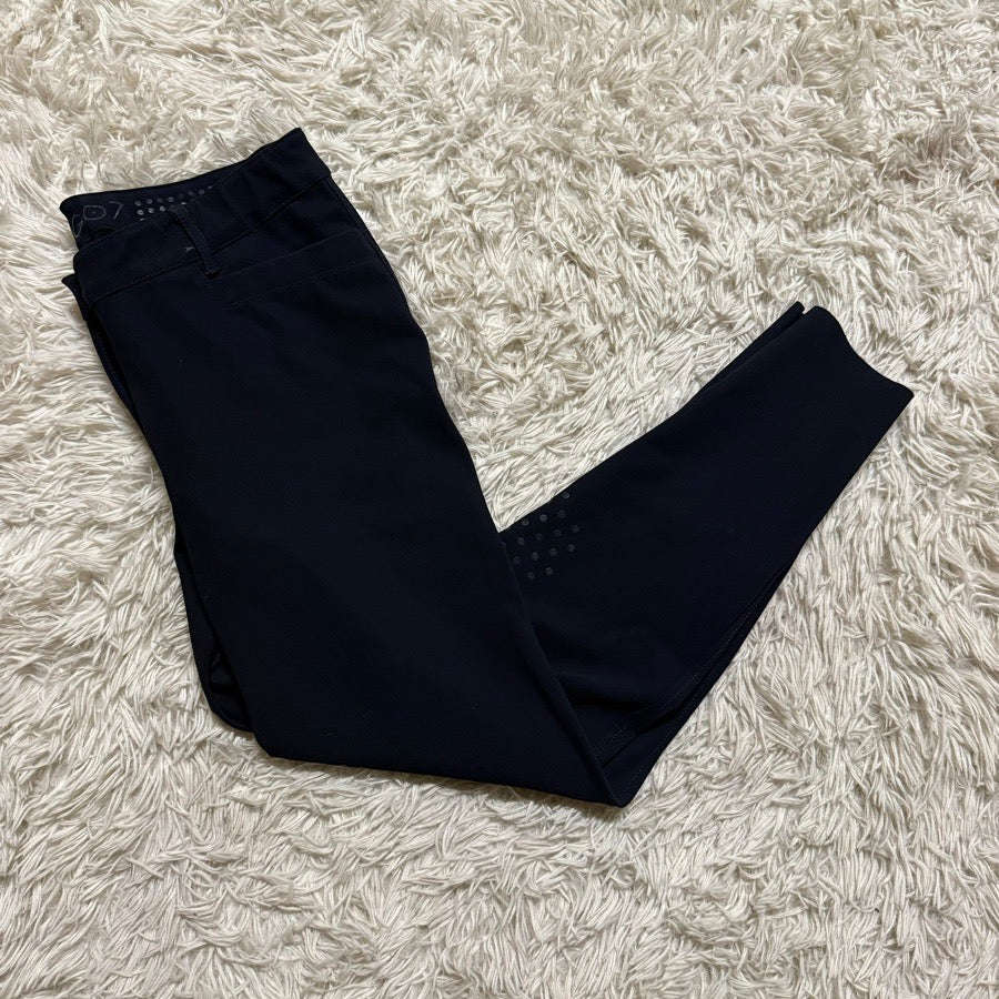 Women’s Size IT46 Navy Ego 7 Knee Patch Horseback Riding Breeches