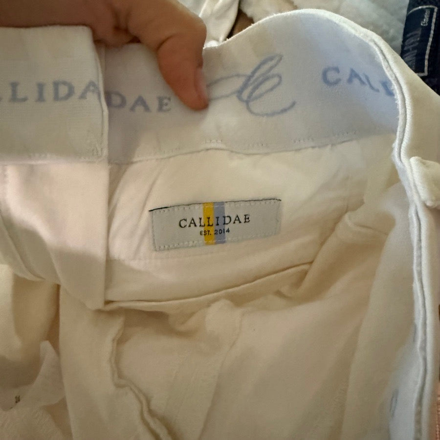 Women’s Size 24 White Callidae Knee Patch Horseback Riding Breeches