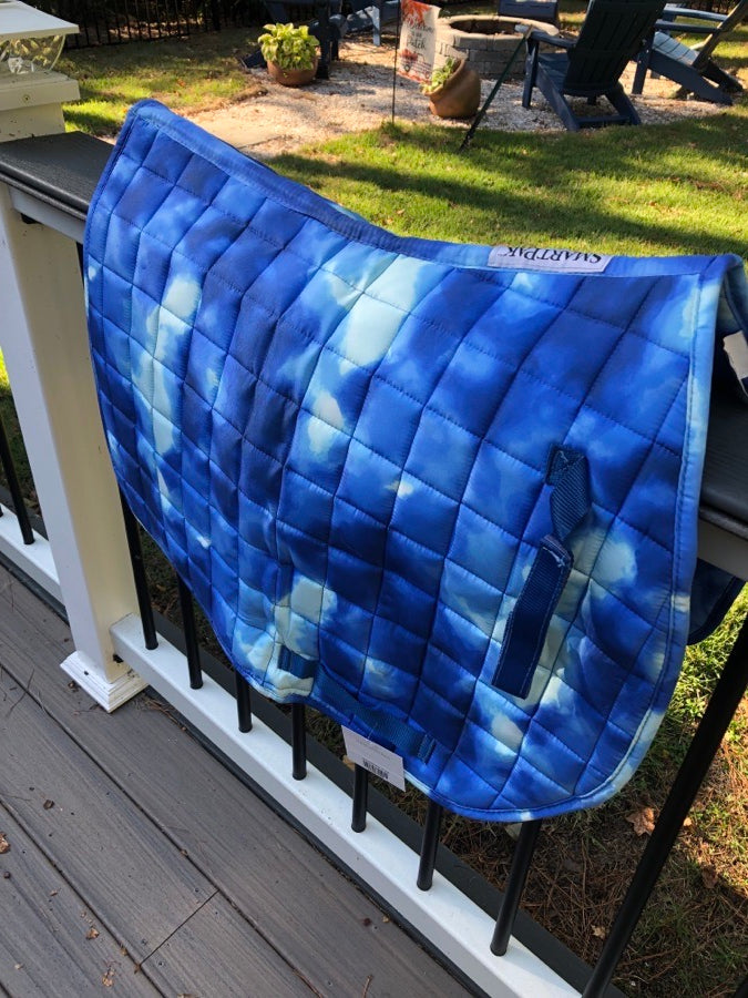 Tye Dye Blue Saddle Pad