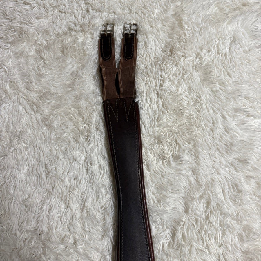OTHER Size 48 Brown Leather English Horseback Riding Girth. Good Condition. (2)
