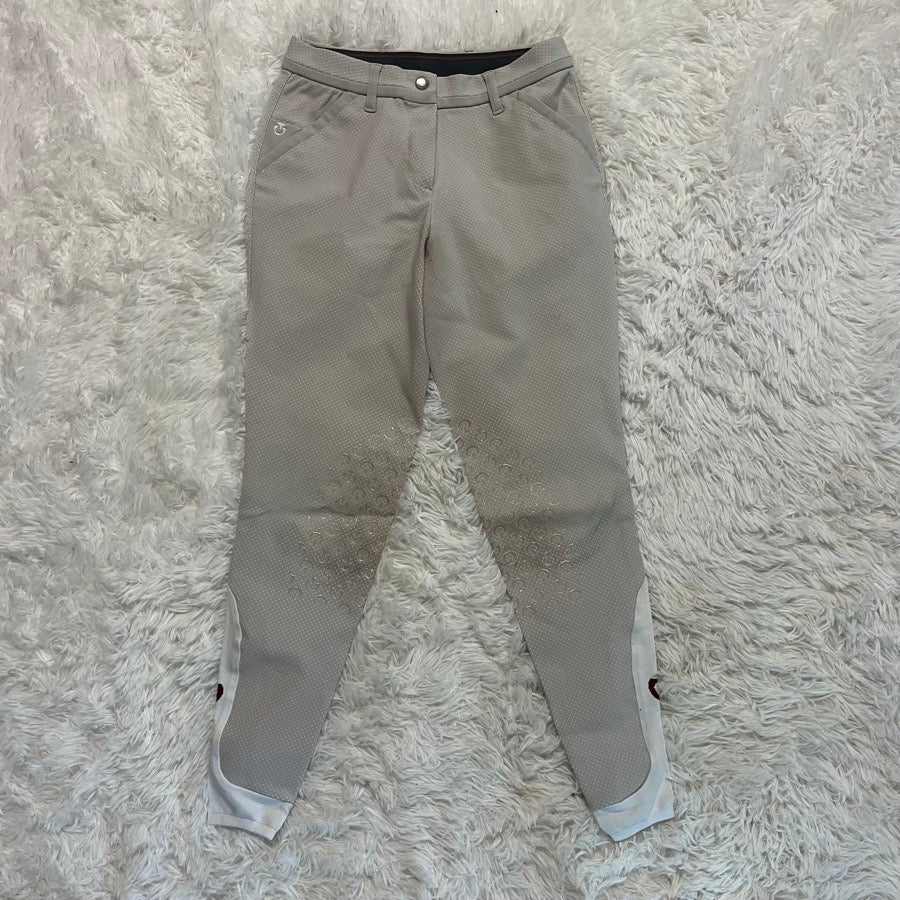Women’s Size IT38 Tan Cavalleria Toscana Knee Patch Horseback Riding Breeches