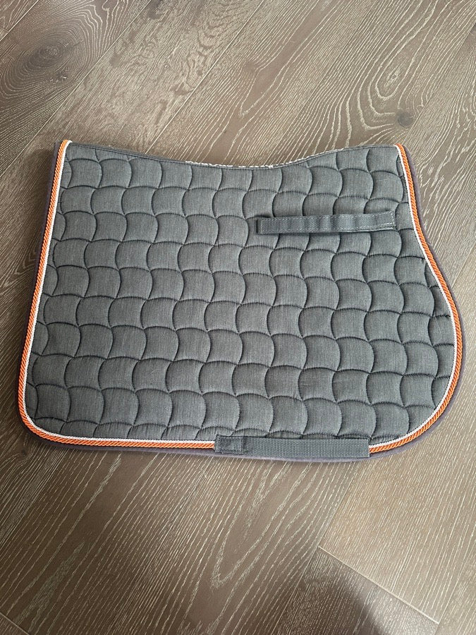 SCHOCKEMOHLE Schockemohle Dynamite S Saddle Pad - Grey Orange - Full (3)