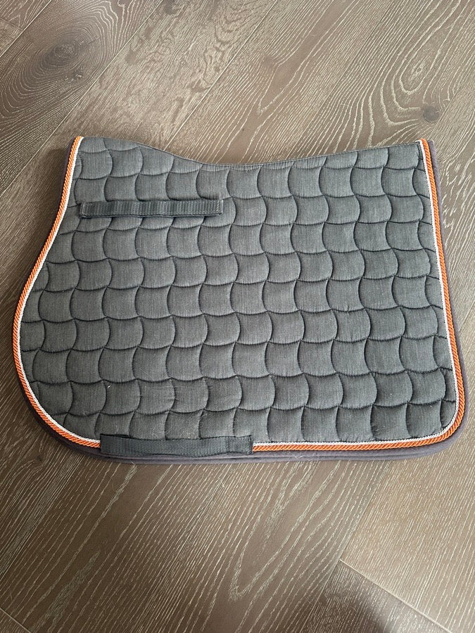 SCHOCKEMOHLE Schockemohle Dynamite S Saddle Pad - Grey Orange - Full (2)