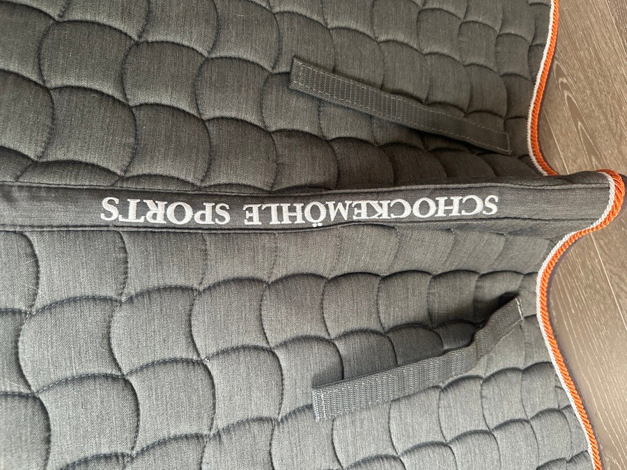 SCHOCKEMOHLE Schockemohle Dynamite S Saddle Pad - Grey Orange - Full (4)