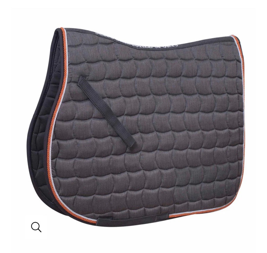 SCHOCKEMOHLE Schockemohle Dynamite S Saddle Pad - Grey Orange - Full