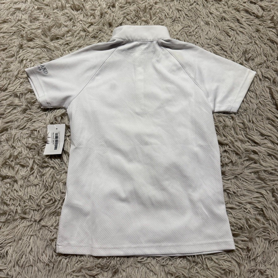 KINGSLAND New Child Size 146/152 White Kingsland Short Sleeve Horseback Riding Show Shirt (5)