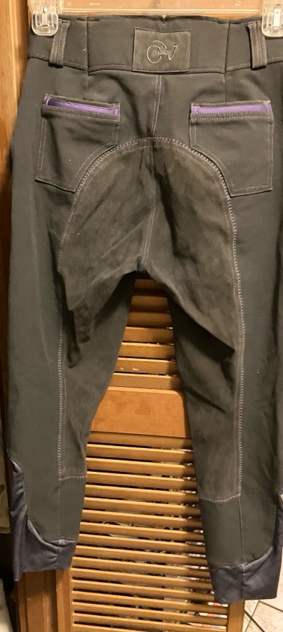 Ovation winterweight full seat breeches gray 30r