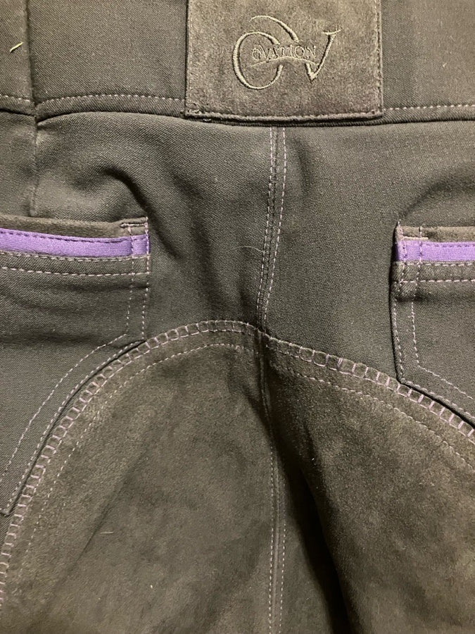 Ovation winterweight full seat breeches gray 30r