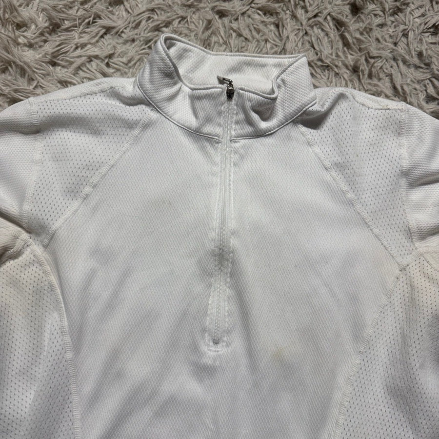 KERRITS Girl’s Medium White Kerrits Short Sleeve Horseback Riding Sunshirt (2)
