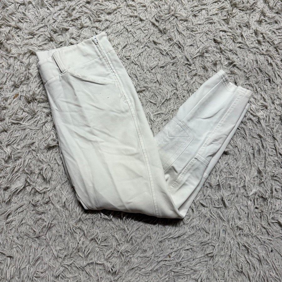 ARIAT Women’s Size 26R White Ariat Knee Patch Horseback Riding Breeches