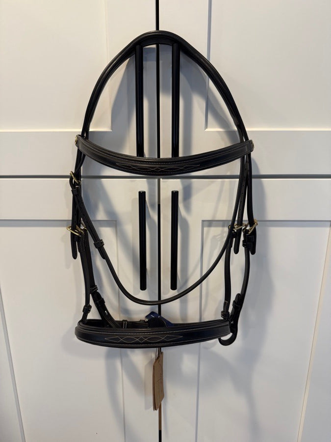 DY'ON NEW Black Dy’on DC Hunter Cavesson Noseband Bridle