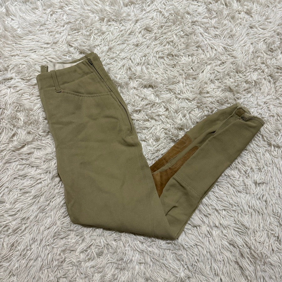 Women’s Size 28L Tan Tailored Sportsman Knee Patch Horseback Riding Breeches