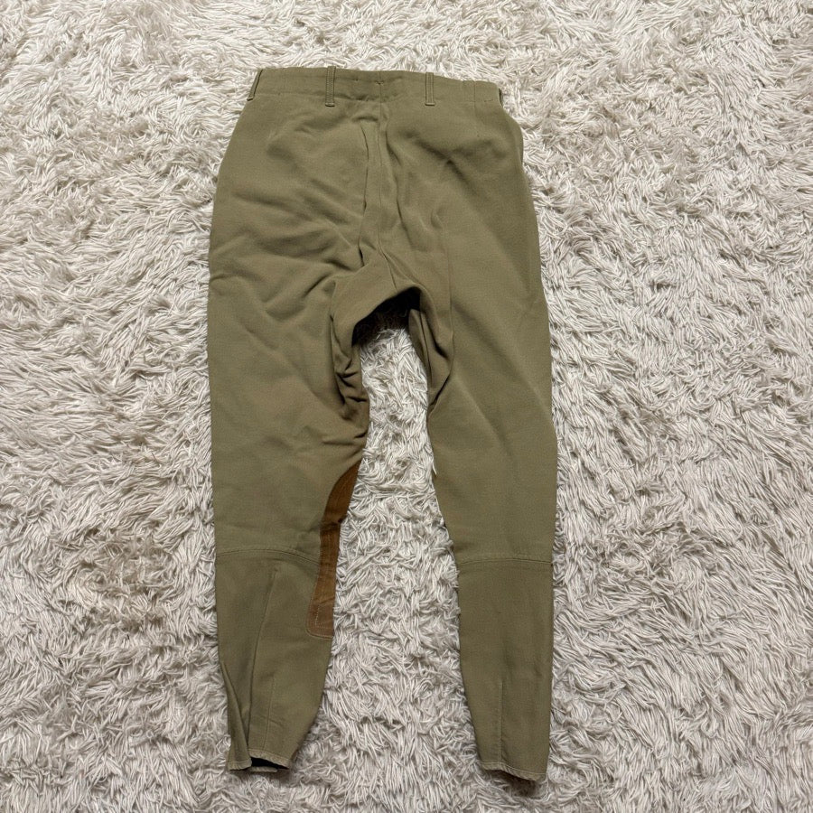 Women’s Size 28L Tan Tailored Sportsman Knee Patch Horseback Riding Breeches